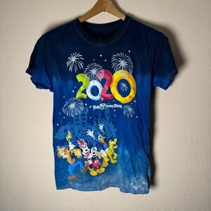Walt Disney World 2020 Tie Dye T-Shirt Mickey‎ & Friends Fireworks Women's